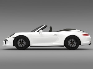porsche 911 carrera gts cabriolet 991 2015 Modèle 3D