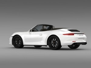 porsche 911 carrera gts cabriolet 991 2015 Modèle 3D