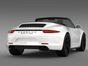 porsche 911 carrera gts cabriolet 991 2015 Modèle 3D
