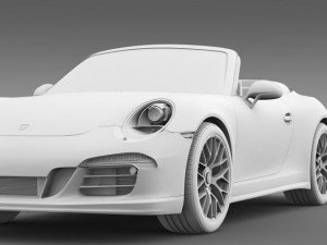 porsche 911 carrera gts cabriolet 991 2015 Modèle 3D
