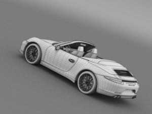 porsche 911 carrera gts cabriolet 991 2015 Modèle 3D