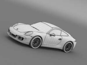 porsche 911 carrera gts coupe 991 2015 Modèle 3D