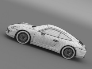 porsche 911 carrera gts coupe 991 2015 Modèle 3D