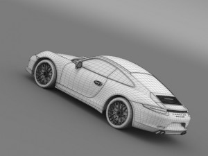 porsche 911 carrera gts coupe 991 2015 Modèle 3D