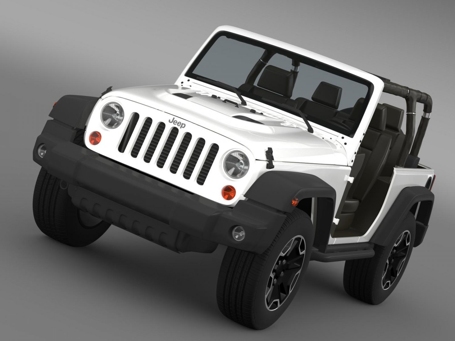 jeep wrangler rubicon 10th anniversary 2014 3D Model in SUV 3DExport