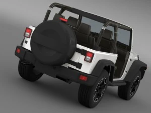 jeep wrangler rubicon 10th anniversary 2014 3D Model