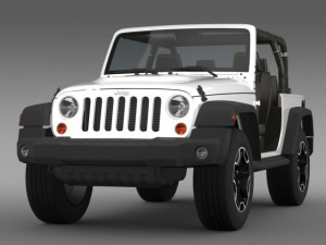 jeep wrangler rubicon 10th anniversary 2014 Model 3D