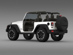 jeep wrangler rubicon 10th anniversary 2014 Model 3D