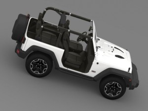 jeep wrangler rubicon 10th anniversary 2014 Model 3D