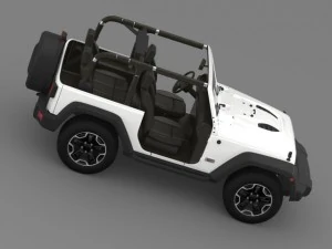 jeep wrangler rubicon 10th anniversary 2014 3D Model