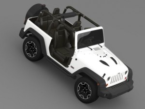 jeep wrangler rubicon 10th anniversary 2014 Model 3D