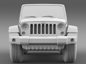jeep wrangler rubicon 10th anniversary 2014 Model 3D