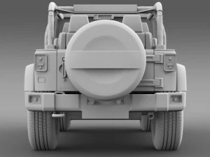 jeep wrangler rubicon 10th anniversary 2014 3D Model