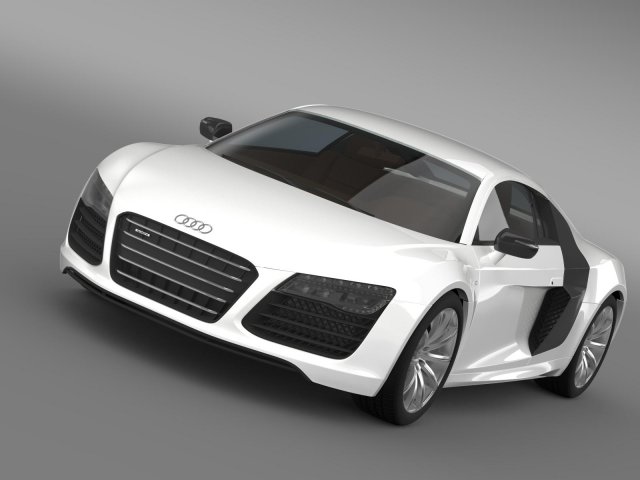 bb audi r8 v10 plus 2013 Model 3D .c4d .max .obj .3ds .fbx .stl .blend 