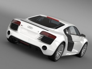 bb audi r8 v10 plus 2013 Model 3D