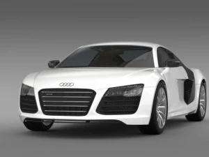 bb audi r8 v10 plus 2013 3D Model