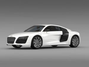 bb audi r8 v10 plus 2013 3D Model