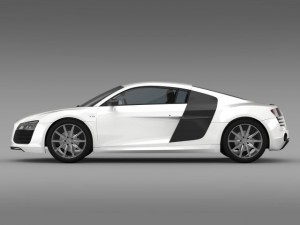 bb audi r8 v10 plus 2013 Model 3D