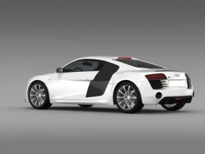bb audi r8 v10 plus 2013 3D Model
