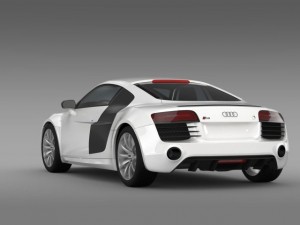 bb audi r8 v10 plus 2013 Model 3D
