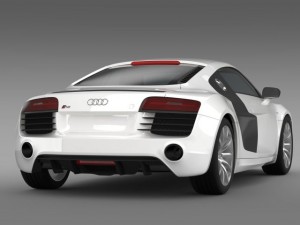 bb audi r8 v10 plus 2013 Model 3D