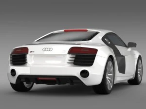 bb audi r8 v10 plus 2013 3D Model