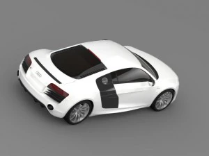 bb audi r8 v10 plus 2013 3D Model