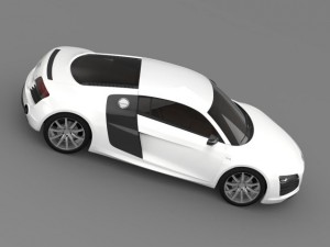 bb audi r8 v10 plus 2013 Model 3D