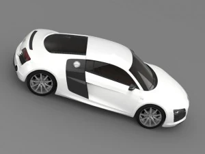 bb audi r8 v10 plus 2013 3D Model