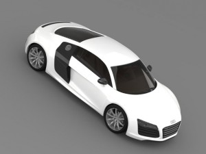 bb audi r8 v10 plus 2013 Model 3D