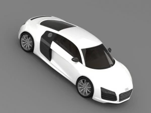 bb audi r8 v10 plus 2013 3D Model