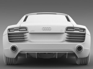 bb audi r8 v10 plus 2013 Model 3D
