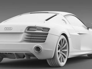 bb audi r8 v10 plus 2013 3D Model