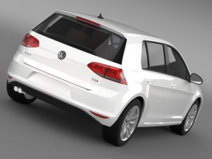 volkswagen golf tsi 5d 2015 3D-Modell