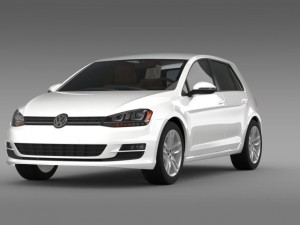 volkswagen golf tsi 5d 2015 3D-Modell