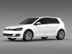 volkswagen golf tsi 5d 2015 3D-Modell