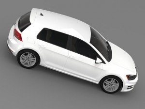 volkswagen golf tsi 5d 2015 3D-Modell