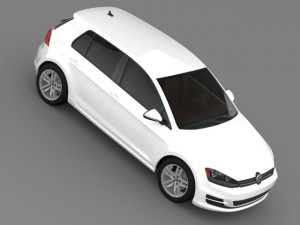 volkswagen golf tsi 5d 2015 3D-Modell
