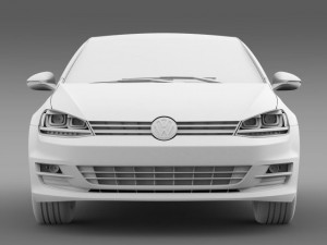 volkswagen golf tsi 5d 2015 3D-Modell