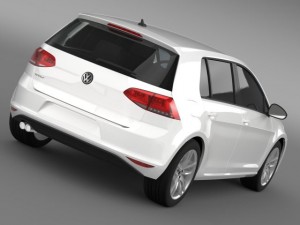 vw golf tdi 4motion 5d typ 5g 2012 3D-Modell