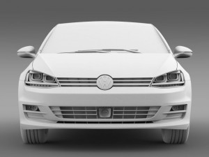 vw golf tdi 4motion 5d typ 5g 2012 3D-Modell