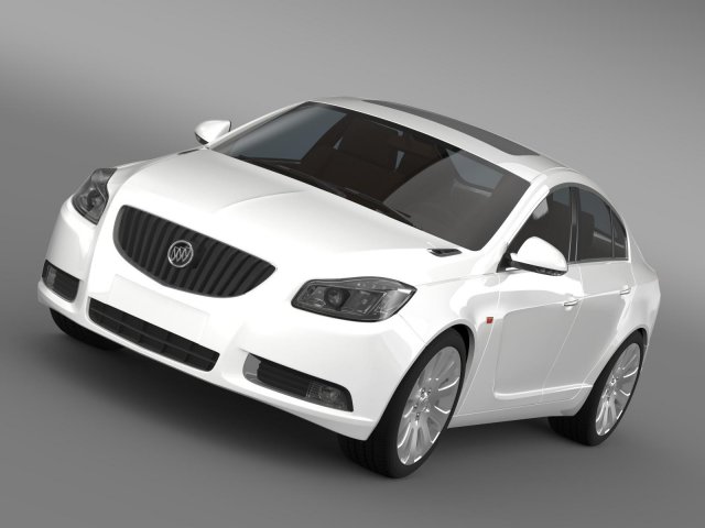 buick regal flexfuel 20112013 Modèle 3D .c4d .max .obj .3ds .fbx .stl .blend 