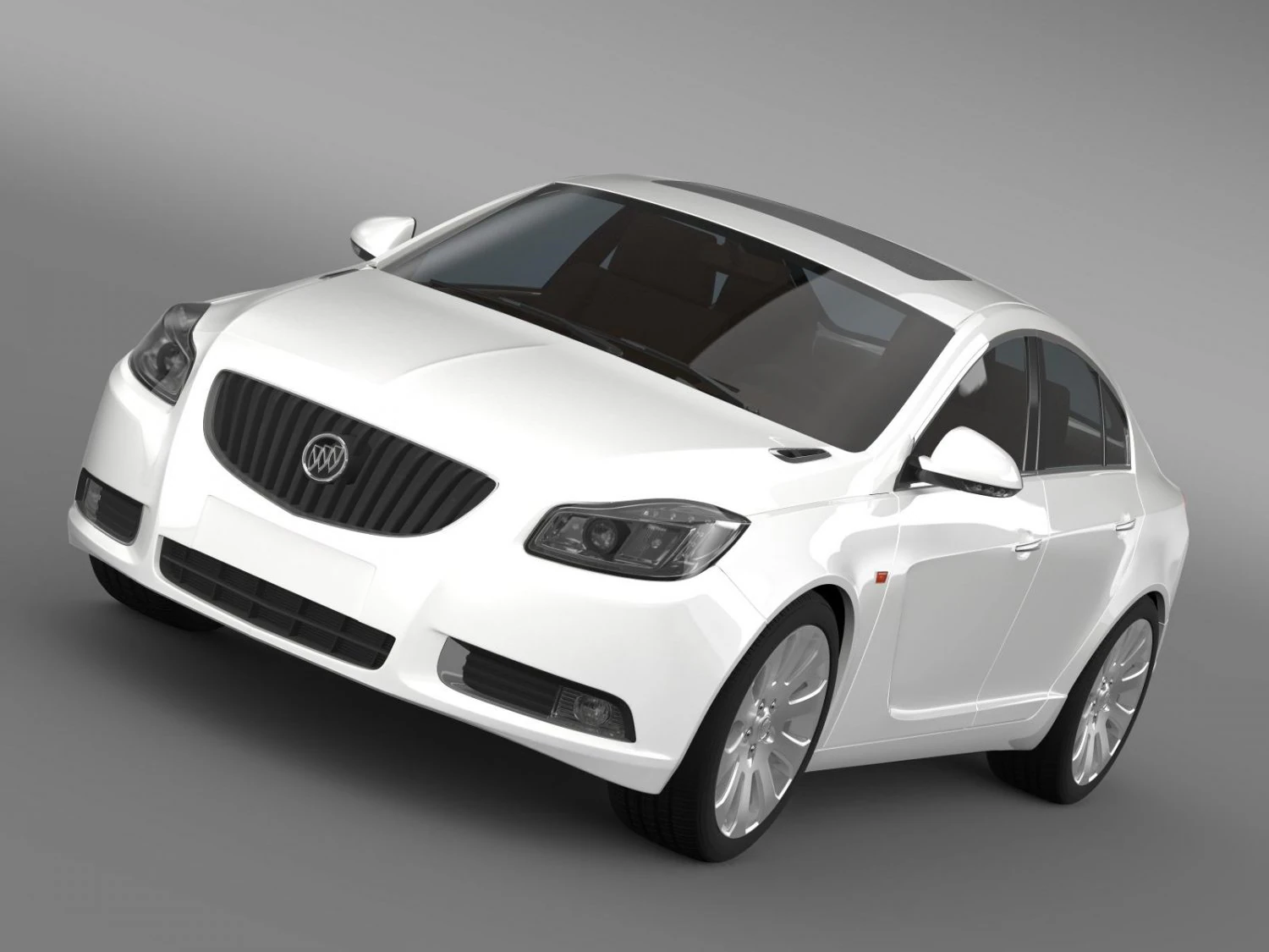 buick regal flexfuel 20112013 3D Model .c4d .max .obj .3ds .fbx .stl .blend 