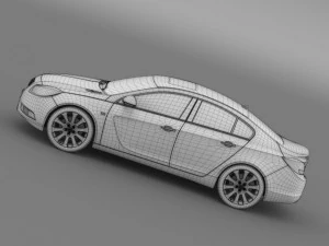 buick regal flexfuel 20112013 3D Model