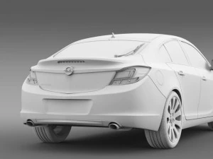 opel insignia hatchback 200813 3D Model