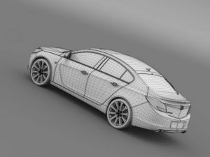 opel insignia hatchback 200813 3D Model