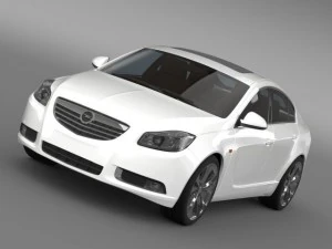 opel insignia hatchback turbo 200813 Modello 3D