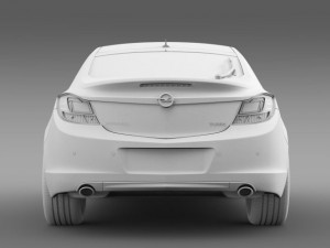opel insignia hatchback turbo 200813 3D Model