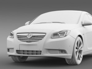 opel insignia hatchback turbo 200813 3D Model