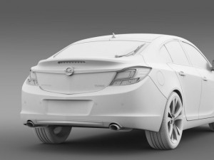 opel insignia hatchback turbo 200813 3D Model